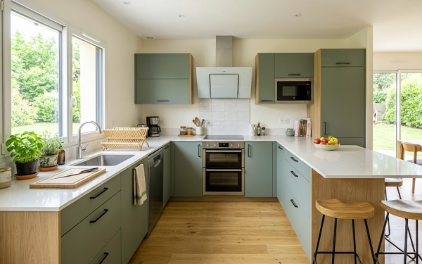 Aménager une petite cuisine en U : astuces pour optimiser l&rsquo;espace sans perdre en fonctionnalité