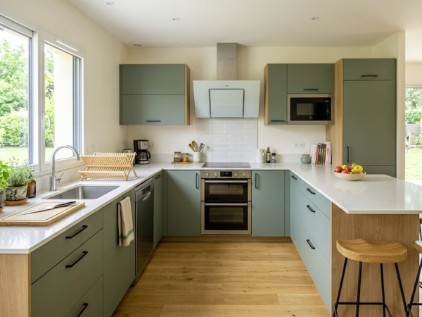 Een kleine U-keuken inrichten: tips om de ruimte te optimaliseren zonder in te leveren op functionaliteit